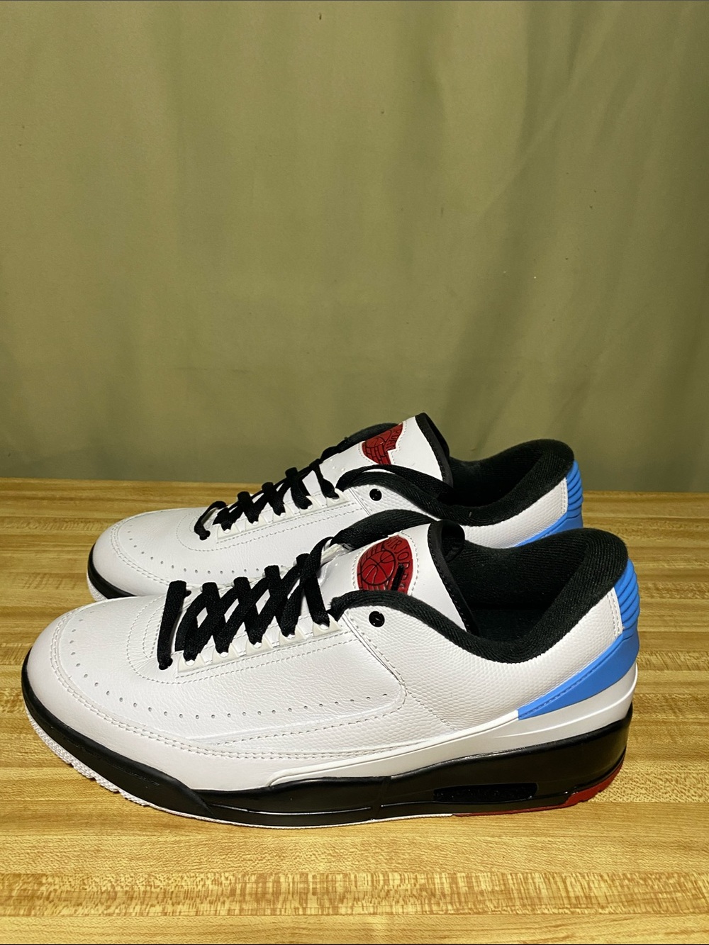 Nike Air Jordan 2/3 Shoes UNC to Chicago White Varsity Red Black size 13